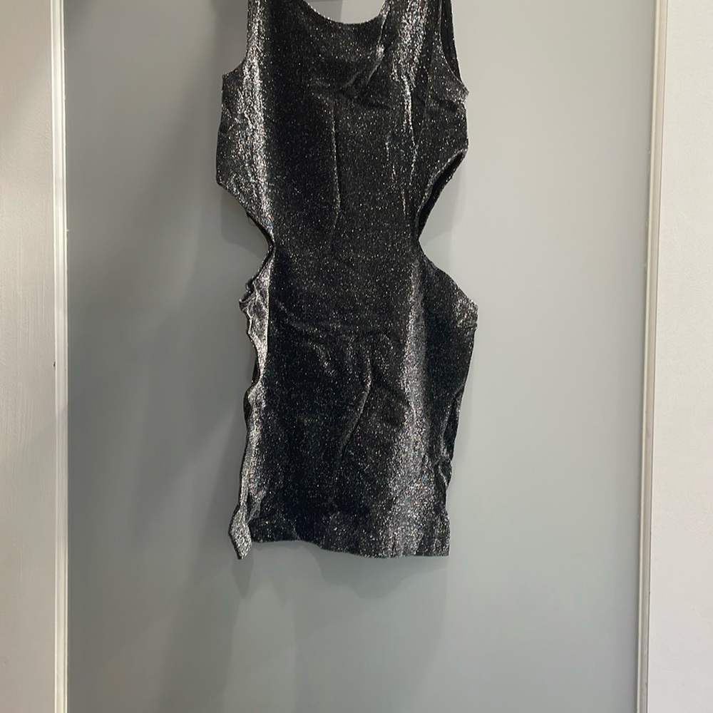 Black Glitter Dress